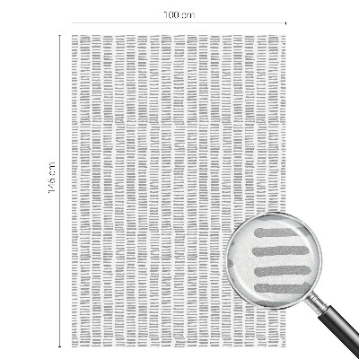 Frostad fönsterfilm med färgat mönster Minimalistiska linjer