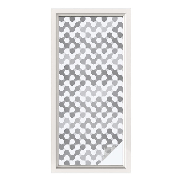 Dekorplast till fönster mosaik Våggeometri