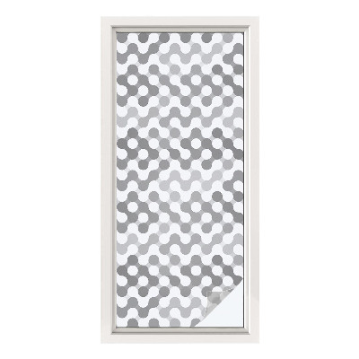 Dekorplast till fönster mosaik Våggeometri