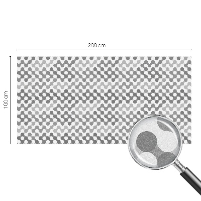 Dekorplast till fönster mosaik Våggeometri