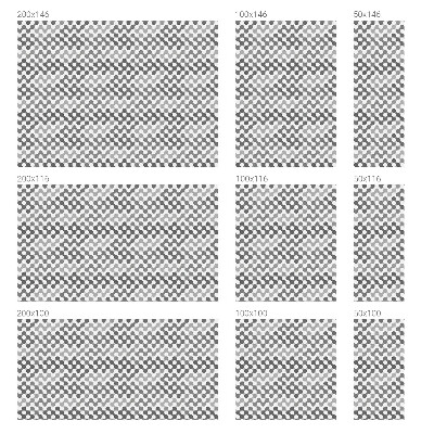 Dekorplast till fönster mosaik Våggeometri