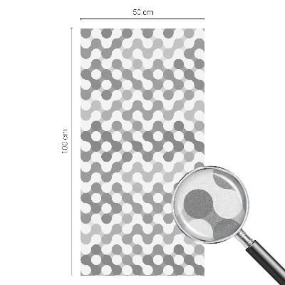 Dekorplast till fönster mosaik Våggeometri