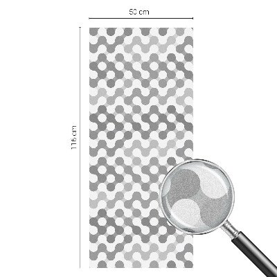 Dekorplast till fönster mosaik Våggeometri