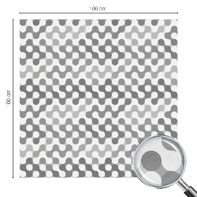 Dekorplast till fönster mosaik Våggeometri