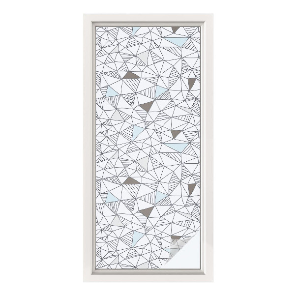 Frostfilm med dekorativt mönster Abstrakta former