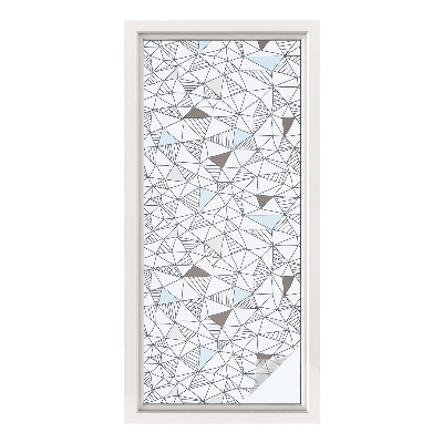 Frostfilm med dekorativt mönster Abstrakta former