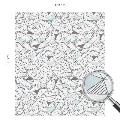 Frostfilm med dekorativt mönster Abstrakta former