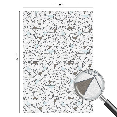 Frostfilm med dekorativt mönster Abstrakta former