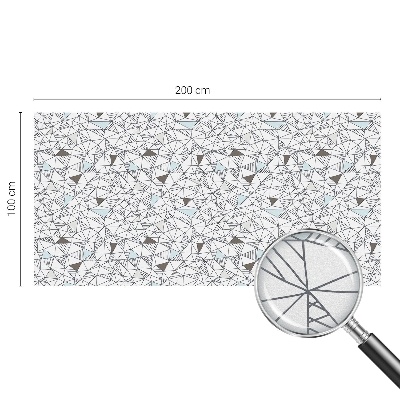 Frostfilm med dekorativt mönster Abstrakta former