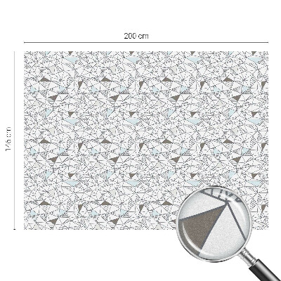 Frostfilm med dekorativt mönster Abstrakta former