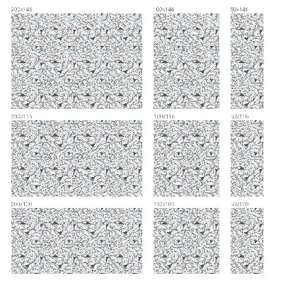 Frostfilm med dekorativt mönster Abstrakta former