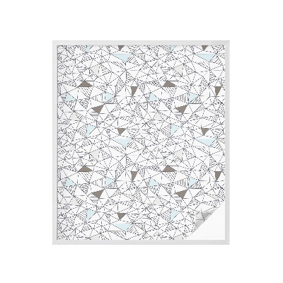 Frostfilm med dekorativt mönster Abstrakta former