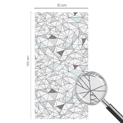 Frostfilm med dekorativt mönster Abstrakta former