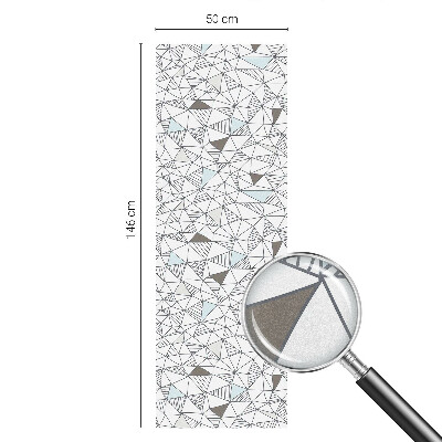 Frostfilm med dekorativt mönster Abstrakta former