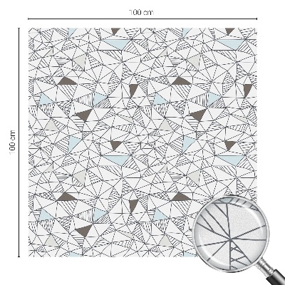 Frostfilm med dekorativt mönster Abstrakta former