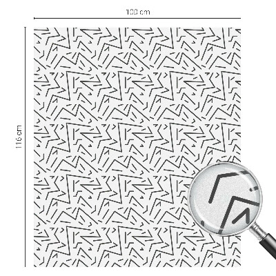 Fönsterfilm med mosaikmönster Abstrakta sicksackmönster