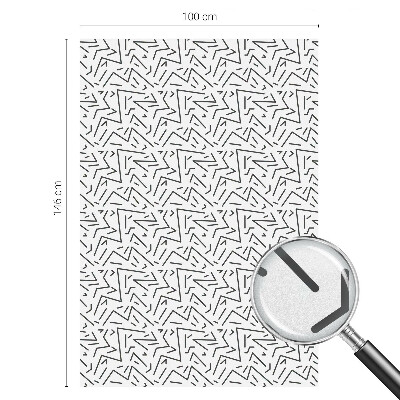 Fönsterfilm med mosaikmönster Abstrakta sicksackmönster