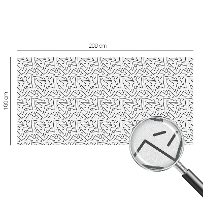 Fönsterfilm med mosaikmönster Abstrakta sicksackmönster