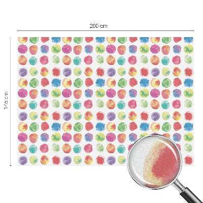Frostad fönsterfilm med färgat mönster Färgglada cirklar