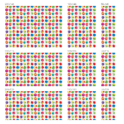 Frostad fönsterfilm med färgat mönster Färgglada cirklar