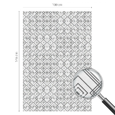 Frostfilm med dekorativt mönster Rombisk harmoni