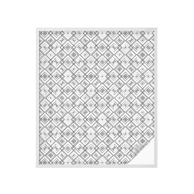 Frostfilm med dekorativt mönster Rombisk harmoni