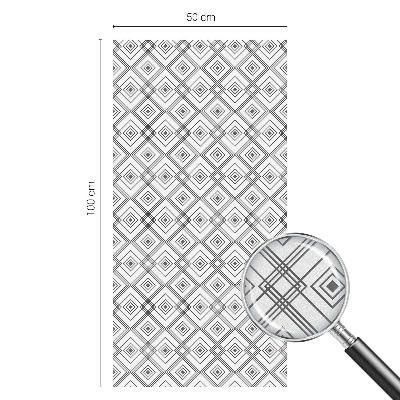 Frostfilm med dekorativt mönster Rombisk harmoni