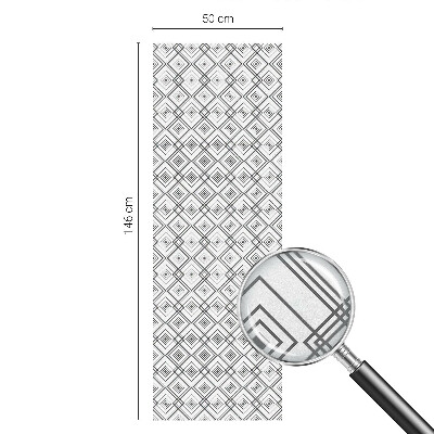 Frostfilm med dekorativt mönster Rombisk harmoni