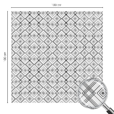 Frostfilm med dekorativt mönster Rombisk harmoni