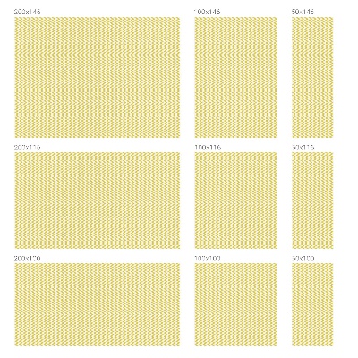 Dekorplast till fönster mosaik Gula sicksackmönster