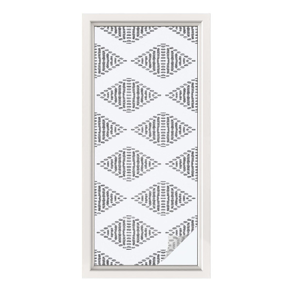 Frostfilm med dekorativt mönster Geometriska diamanter