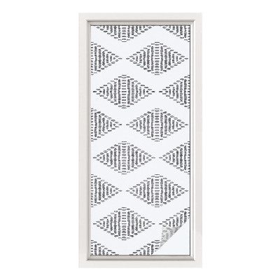 Frostfilm med dekorativt mönster Geometriska diamanter