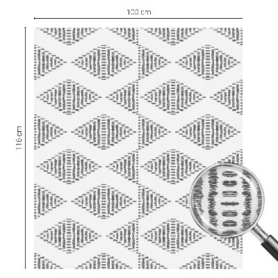 Frostfilm med dekorativt mönster Geometriska diamanter