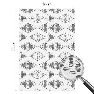Frostfilm med dekorativt mönster Geometriska diamanter