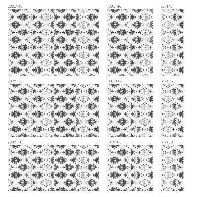 Frostfilm med dekorativt mönster Geometriska diamanter