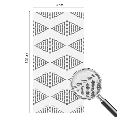 Frostfilm med dekorativt mönster Geometriska diamanter
