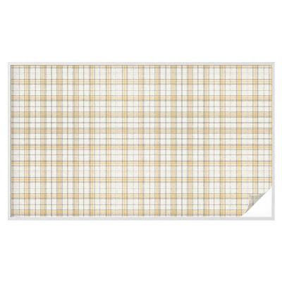 Frostad fönsterfilm med färgat mönster Geometriskt rutnät