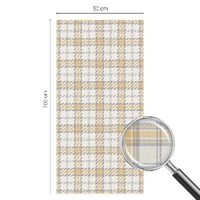 Frostad fönsterfilm med färgat mönster Geometriskt rutnät