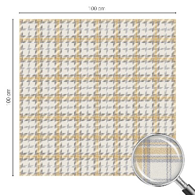 Frostad fönsterfilm med färgat mönster Geometriskt rutnät