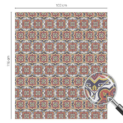 Fönsterfilm med mosaikmönster Blommig prydnad