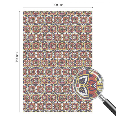 Fönsterfilm med mosaikmönster Blommig prydnad