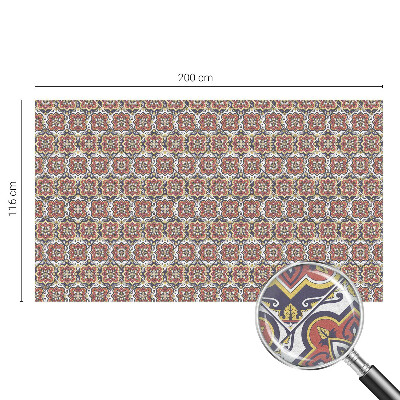 Fönsterfilm med mosaikmönster Blommig prydnad