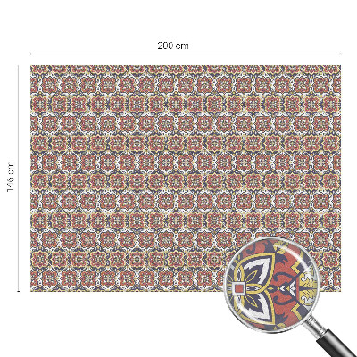 Fönsterfilm med mosaikmönster Blommig prydnad