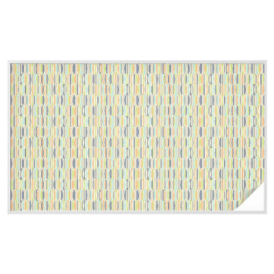 Frostad fönsterfilm med färgat mönster Ovala mönster