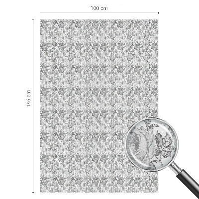 Frostad fönsterfilm med färgat mönster Blommig elegans