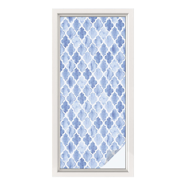 Dekorplast till fönster mosaik Akvarell elegans