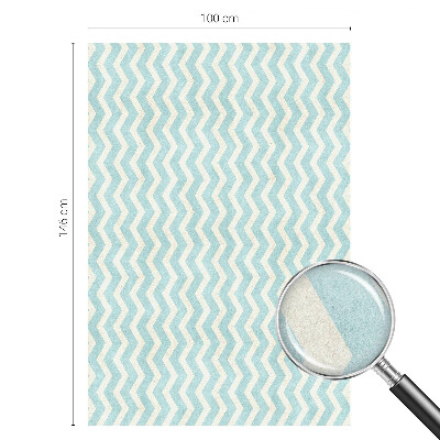 Solfilm fönster insynsskydd Blå sicksack