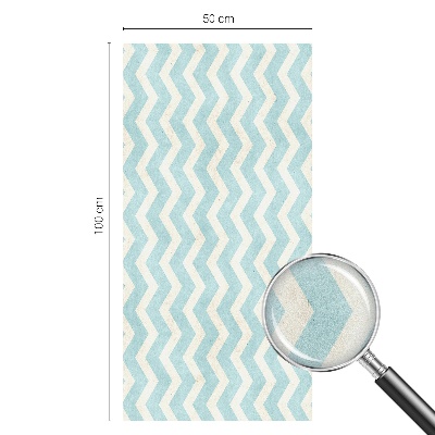 Solfilm fönster insynsskydd Blå sicksack