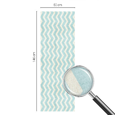 Solfilm fönster insynsskydd Blå sicksack