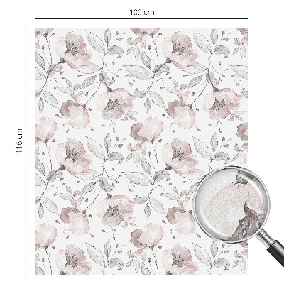 Dekorplast till fönster mosaik Rosenblad